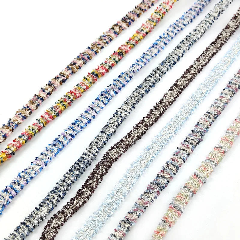 Deepeel L1-5 1.5cm Garment DIY Sewing Accessories Stage Costume Clothing Decorative Trim Webbing Silk Ribbon Weaving Burrs Lace