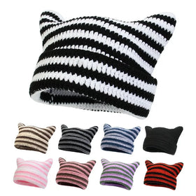 Mens Unisex Adults Thermal Jacquard Knit Winter Beanie Custom 3D Embroidery 100% Acrylic Character Letter Pattern BangFei Brand