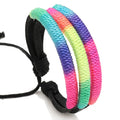 Hot Selling  rainbow Color Flag Handmade String Braided Friendship Bracelets Adjustable Size  Pride Month Jewelry for Men Women