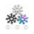 Free Custom Stainless Steel Zinc Alloy Opener Outdoor Portable Multi-tool Snow Flake Multitool 18 in 1 Snowflake Multi Tool