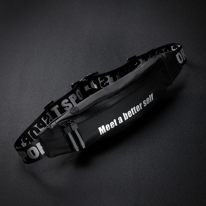 HUALIAN ODM&OEM PU Sports Fashion Women Men Sports Fanny Pack Running Waist Bag Chest Bag Running Belts