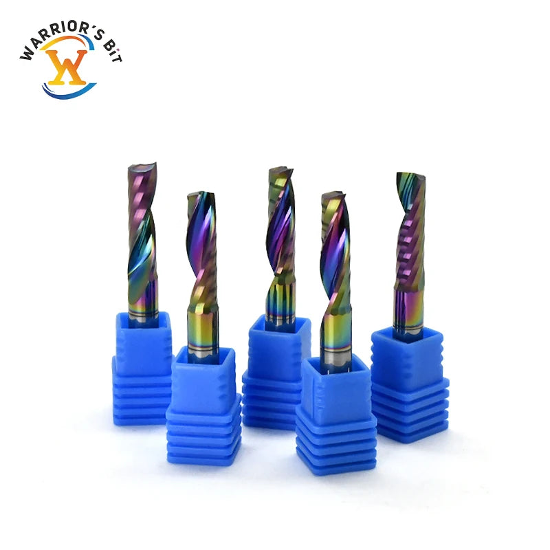 Single Flute Face Mill Cutters Coating CNC Cutter for Acrylic Plastic CNC Router Customizable OEM/ODM 6mm/8mm/10mm