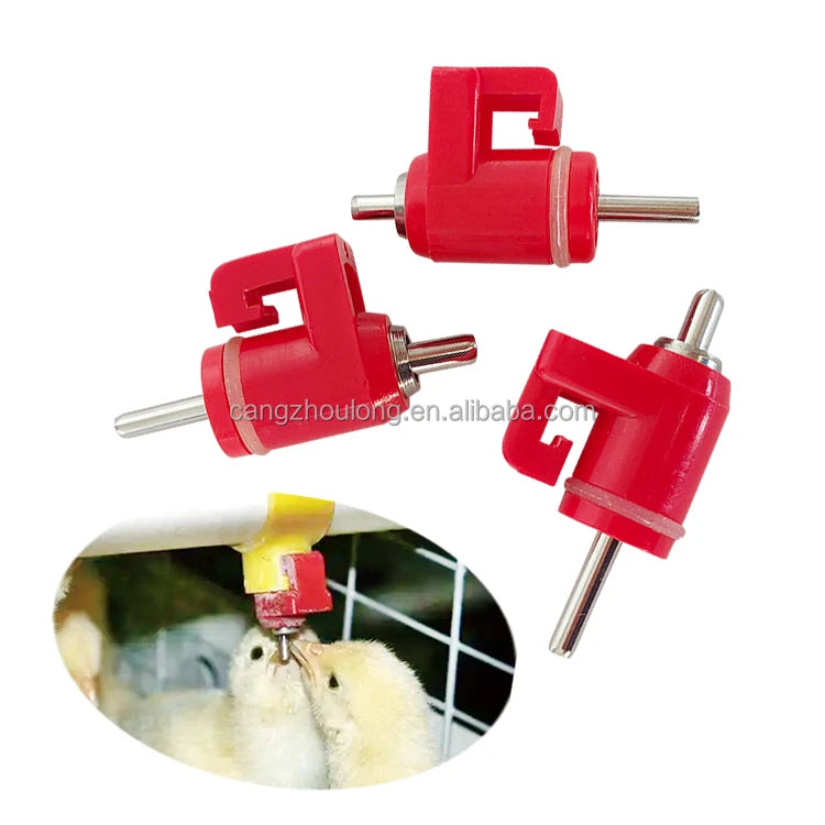 YYX LM23 New J-lock Chicken Water Nipples Drinking Line Poultry Nipple Drinker Automatic Poultry Drinkers