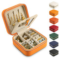 2023 New Arrival Luxury Unique Double Layer Pu Leather Earrings Ring Jewelry Storage Box Removable Travel Jewelry Box Organizer