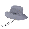 Custom logo Outdoor Fold Summer Jungle Fishing Sun Hat Wide Brim UV Sun Protection Hat Fishing Hiking Hat