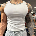 Pack of 3 Men's Casual Premium Ribbed Tank Tops Plus Size Bodybuilding Stringer Design Breathable Stringer Tank Top