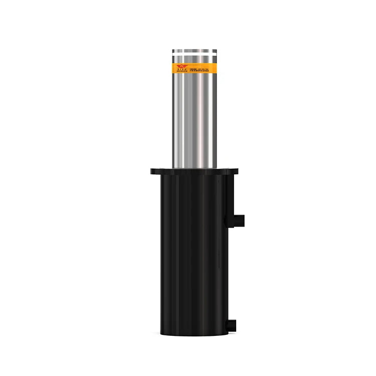 Stainless Steel Hydraulic Pipe Pole Semi-automatic Rising Remote Control Square Driveway Electric Bollard for Outdoor Hotel