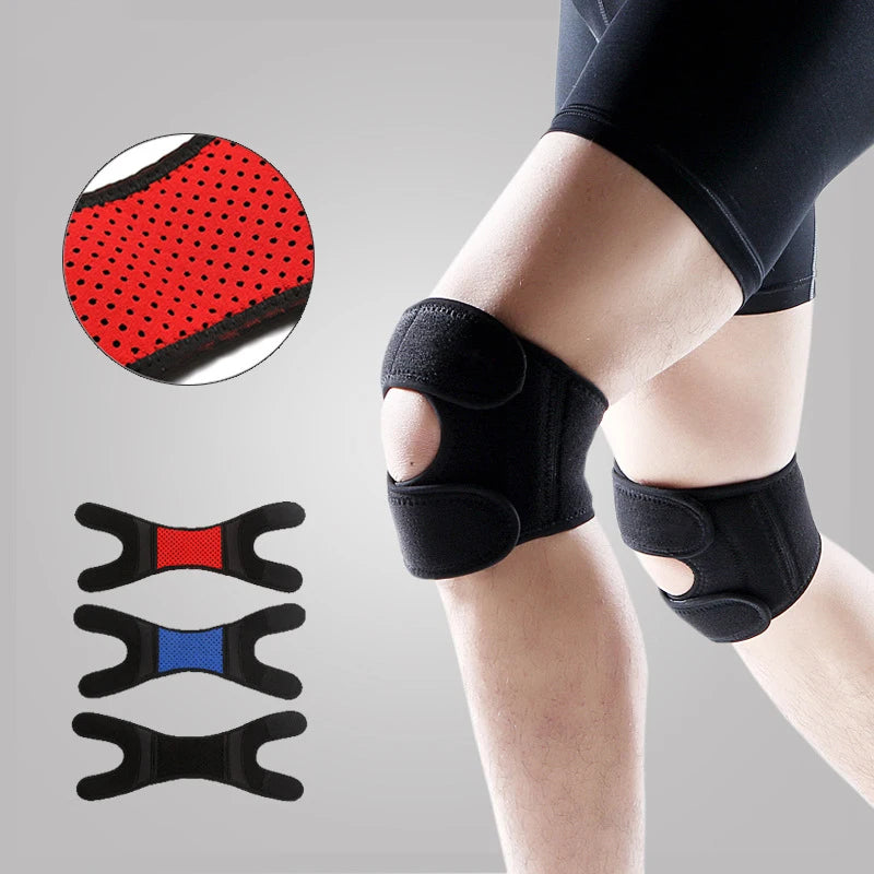 Unisex SBR Neoprene Flexible Non slip Adjustable Outdoor Sports Mountaineering Dance Knee Brace Support Strap Safety Gear Guard