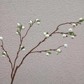I888 Popular Living Room Decoration Artificial Flower Wholesale White Artificial Berries Wild Fruit Small Wholesale
