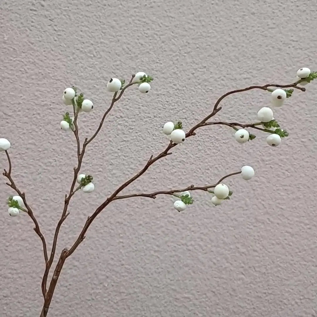 I888 Popular Living Room Decoration Artificial Flower Wholesale White Artificial Berries Wild Fruit Small Wholesale