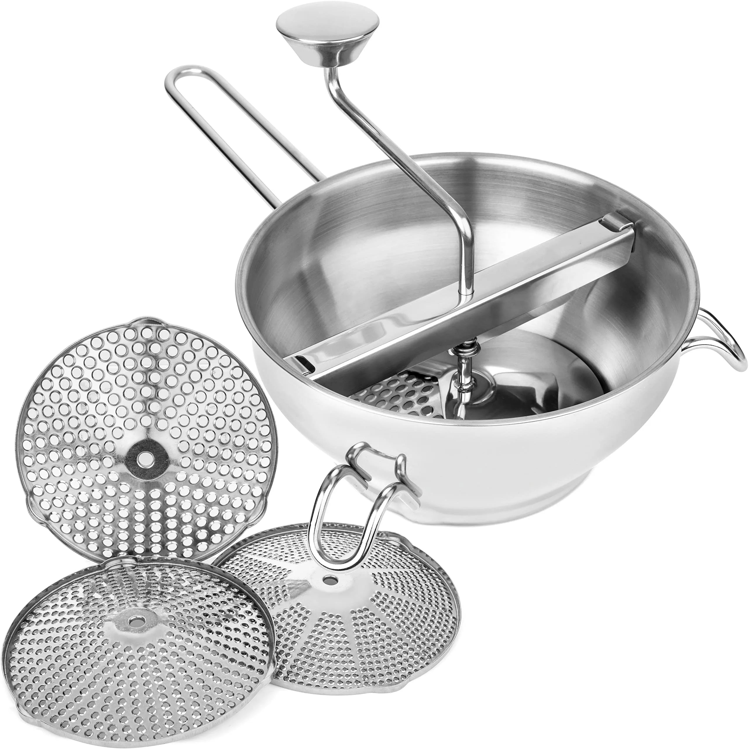 Stainless Steel Food Mill Rotary Food Mill Vegetable Strainer Potato Masher Grinder