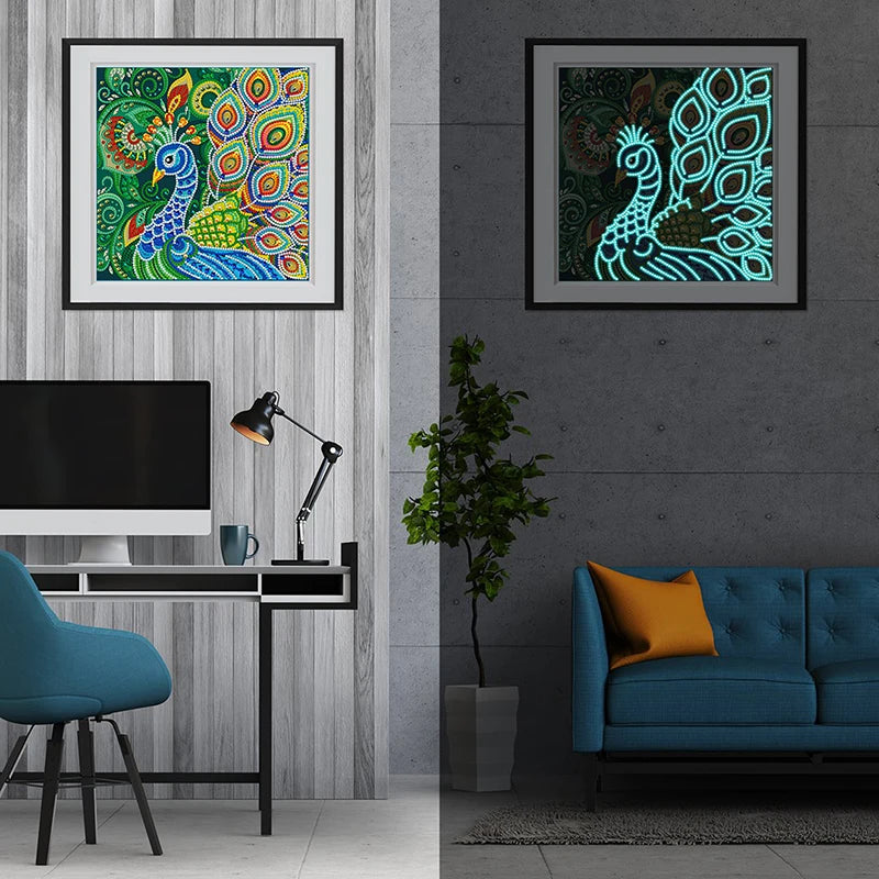 Hot Selling Luminous Diamond Painting Short Lint Canvas Support Base Picture Personalized Accepted
