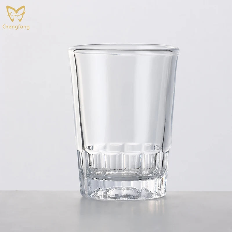 3oz Vertical Ribbed Whiskey Shot Glasses Thickened Spirits Beer Glass Thick Shot Glass Water Cups