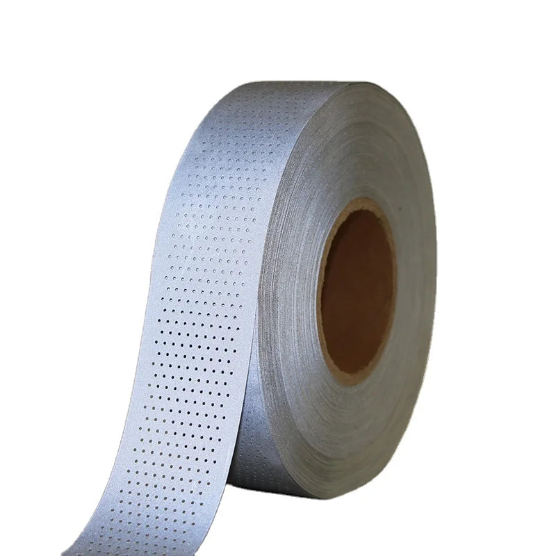 Perforated Reflective Webbing Punch Hole Reflective Tape Soft High Visibility Strap
