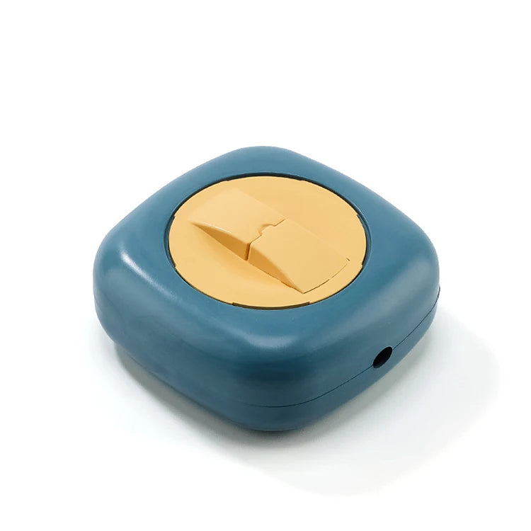 Hot Sale Portable Rotatable Mobile Phone Holder Data Cable Organizer Storage Box Mobile Phone Charging Cable Winder