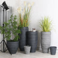 Nordic Large Fiberglass Flower Pots Indoor Outdoor Eco-Friendly Durable Floor Shopping Mall Planter Home Garden Hotel Potted