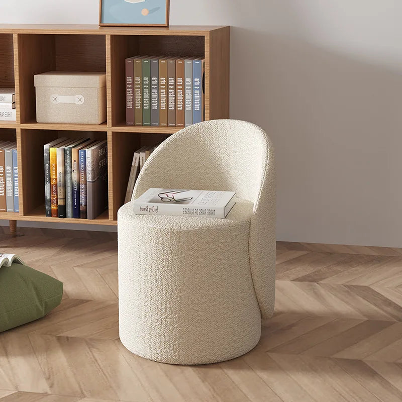Luxury European Style Oil Wax Leather Living Room Chair Set 360 Degree Swivel Space Saving Furniture for Hotel & Bedroom