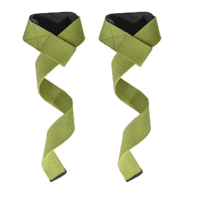 Men Women Weightlifting Anti Slip Grip Strength Training Support Padded Wrist Straps