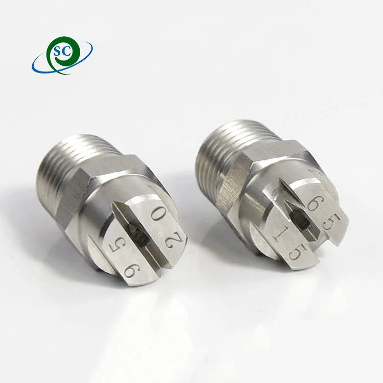 CS Flat Fan Nozzle Water Spray Jet Nozzle High Pressure 110 Degree HVV Water Spray Nozzle for Cleaning Washing