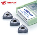 DESKAR CNC Lathe Carbide Inserts Turning Tools Machining Cut Sharp Blade WNMG080412 080408 VM LF6018S