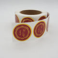 Waterproof Adhesive Custom Band Logo Design Gold Foil Sticker Label