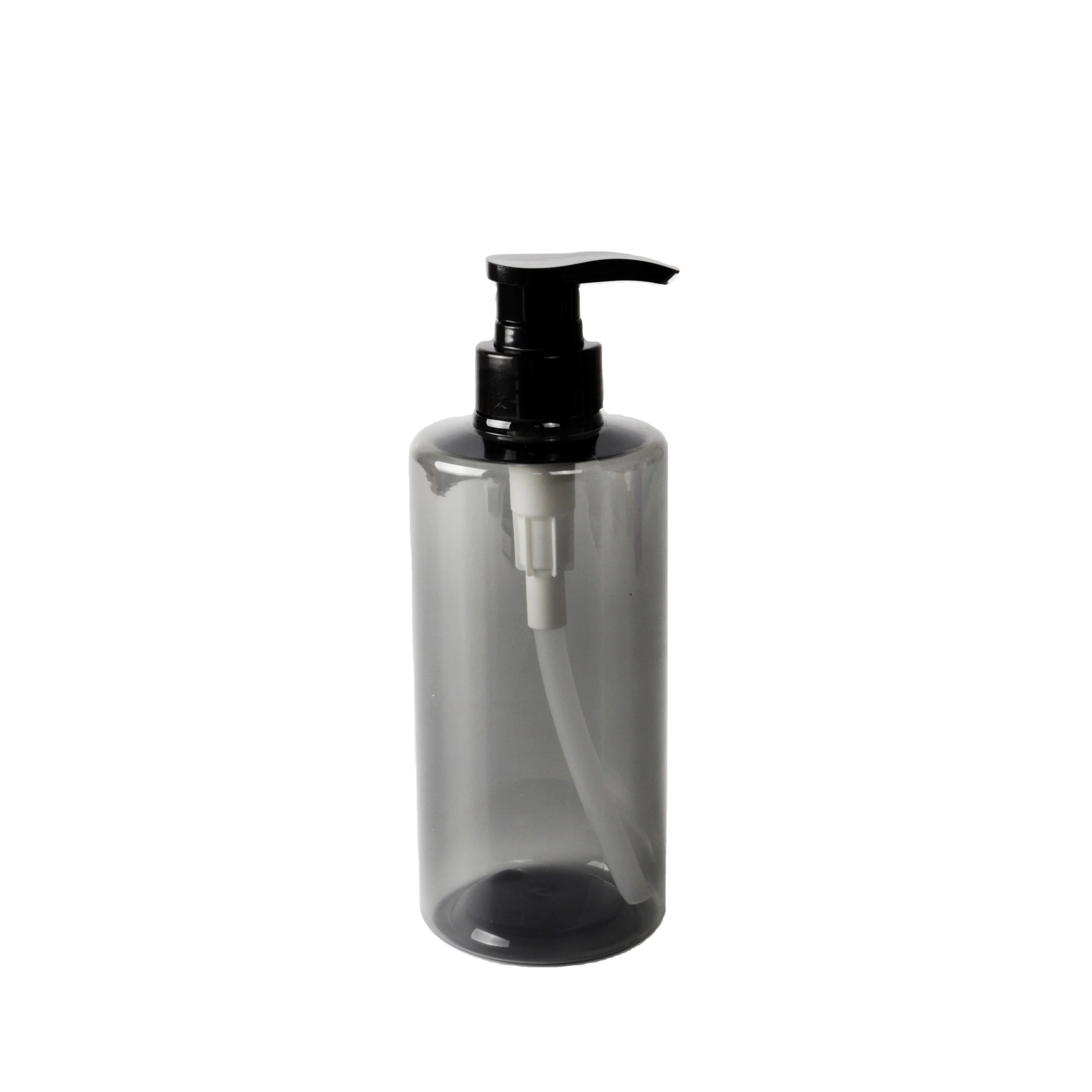 2022 Best Selling 500ml Transparent Grey Plastic Shampoo & Lotion Wash Body Bottles with Pump