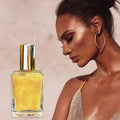 Glitter Gold Shimmer Spray Liquid Highlighter Make up Spray Body Shimmer Spray for Daily Makeup