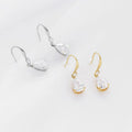 Luxury Waterproof Titanium Steel Cubic Zirconia New Waterdrop Earrings Women Tear Drop 14K Gold Plated Stainless Steel Earrings