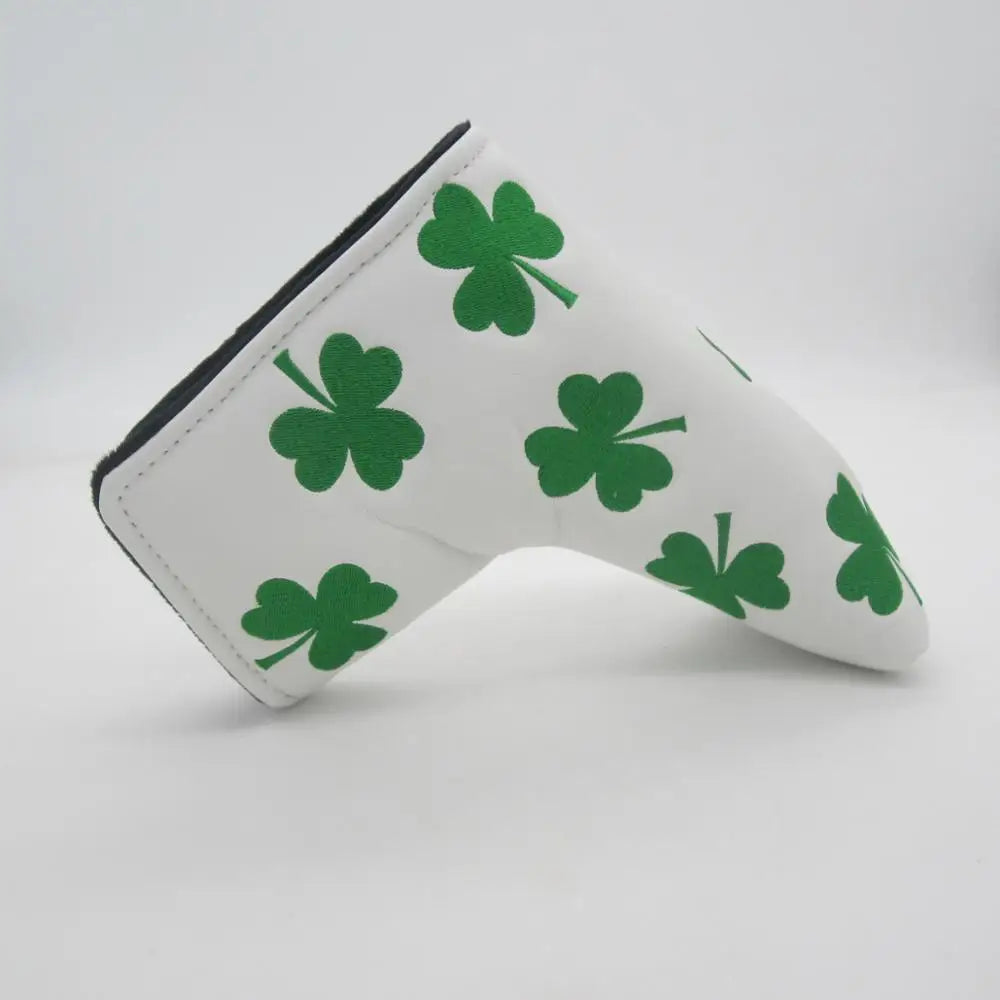 Synthetic Leather Clover Golf Blade Putter Cover