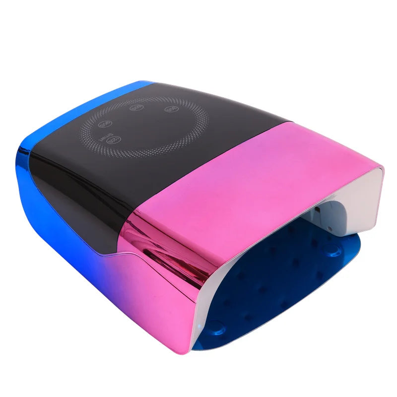 132W High Power Toe Nail Dryer Wireless Charger Table Lamp Large Space Direct Dryer Equipment with 4 Manicure Art Nail for Nails