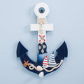 Mediterranean Ship Model HYB02 Eco-Friendly Wood Nautical Decor Featuring Boat Anchors