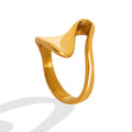 European and American Geometric High-grade Glossy Ring Fashion Jewelry