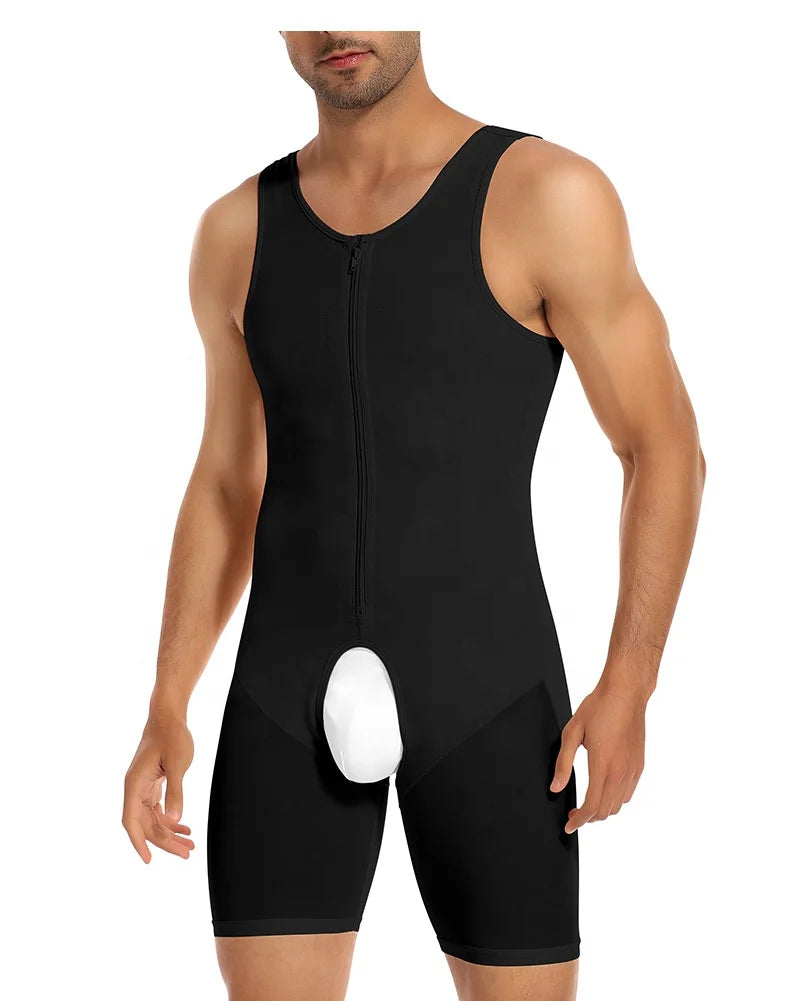 Shaping Bodysuit Men Shape Wear Full Body Shaper Tummy Control Bodysuit Compression Slimming Waist Trainer Shapewear for Men
