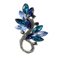 New High-end Alloy Crystal Glass Beautiful Brooch Elegant Flower Accessories Women's Brooches for Party