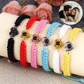 Fashion Jewelry Personalize Custom Couple Heart Shape Rope Bracelets Women Men Projection Picture Charm Bracelet for Gift