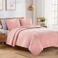Summer Lightweight Microfiber Comforter Quilted Polyester Bedding Set