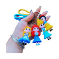 Custom Cartoon Cute Princess 3D Soft Pvc Car Pendant Accessories Keychain for Girl MegaBDM