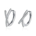 S925 Silver Moissanite Charm Earrings Classic Style Women's Jewelry for Wedding & Anniversary