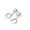 Factory Wholesale  Luxury High Design Pearl Earrings Female 925 Sterling Silver Geometric Ear Buckle Personality Fashion