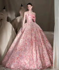AL1163 Luxury Star Wedding Dress for Big Trailing Evening Pink Crystal Plus Size Fairy Hepburn Style Western Bride Dream Dress