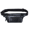Wholesale  PU Men Belt Pouch Fanny Pack Waist Purse Male Clutch Bag Soft Leather Personalized Multiple Zipper Belt Bag