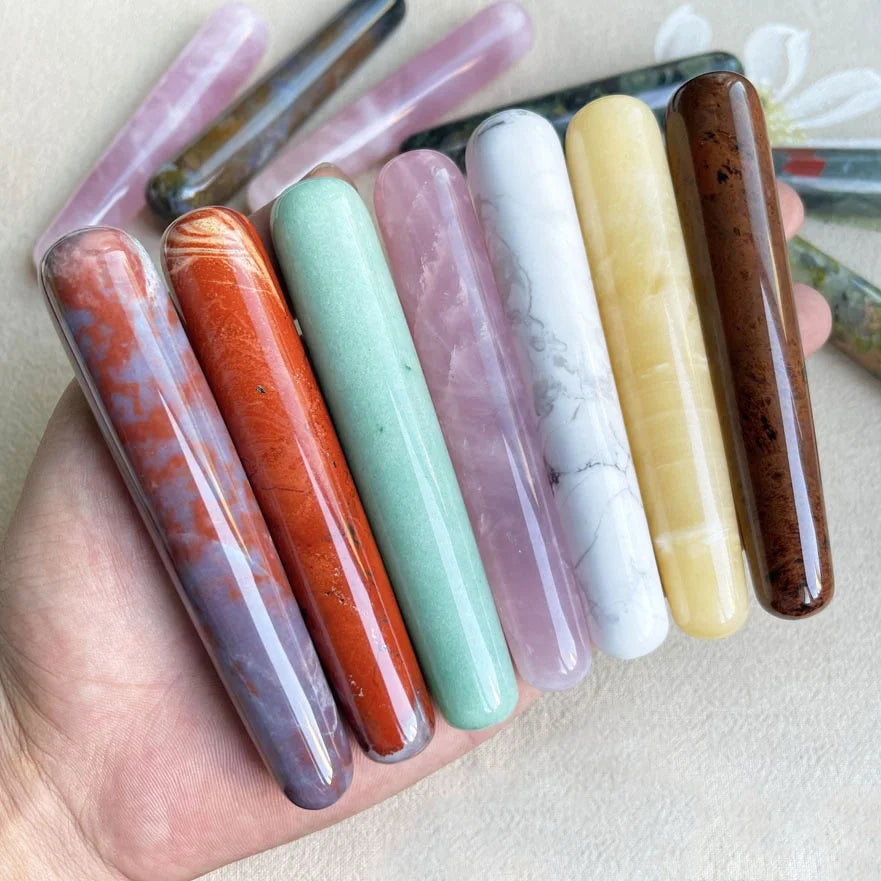 Wholesale Various Natural Gemstone Quartz Crystal Massager Wands