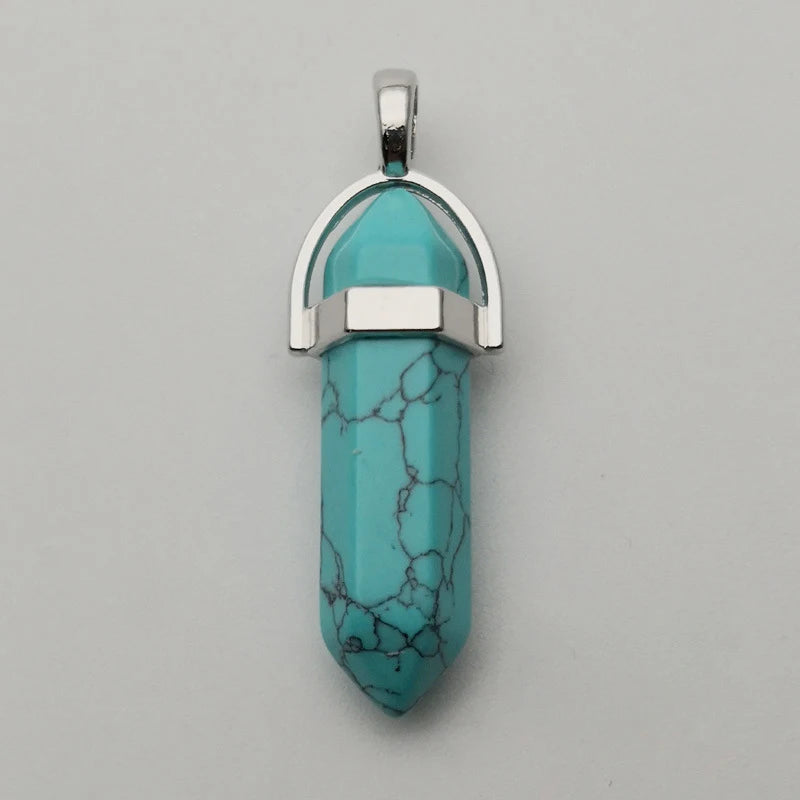 2026 Hot Design Natural Rock Stone Cabochon Pointed Pendulum for Fengshui Decoration Gift Gift