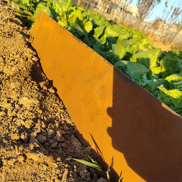 Corten Steel Outdoor Decorative Garden Edge Fence Retaining Board Metal Material