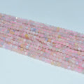 Factory Wholesale Price 100% Natural 3mm Faceted Morganite Loose Gemstone Beads