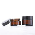 Cheap Price Good Quality 50g 50ml Skincare Cosmetic Packaging Empty Amber Brown Glass Cream Jars
