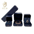 Factory Custom Jewellery Packaging Luxury Pu Leather Ring Box Luxury Packaging Jewelry Box with logo