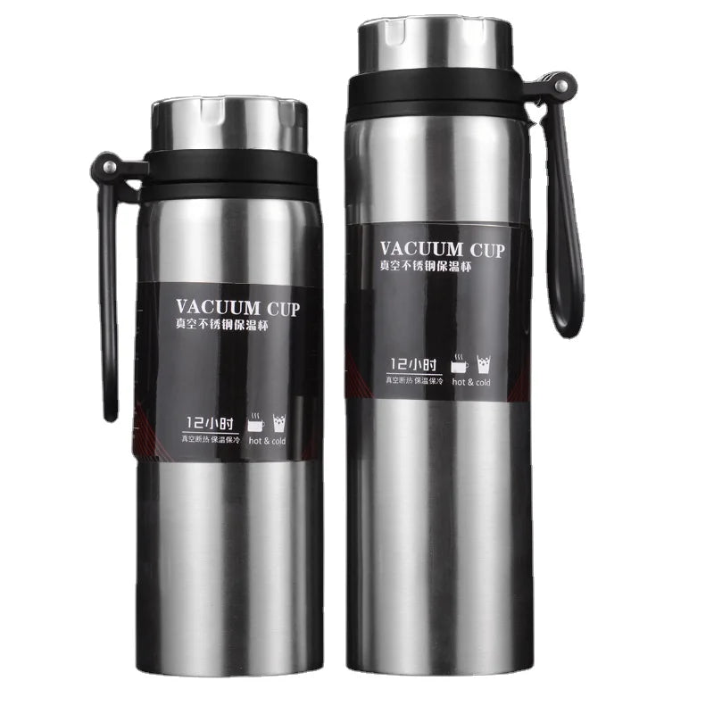 [JT-FL800]Creative 800ml Portable Double Wall Thermal Cup Vaccum Office Business Home Thermos Water Bottle Large Capacity Termos