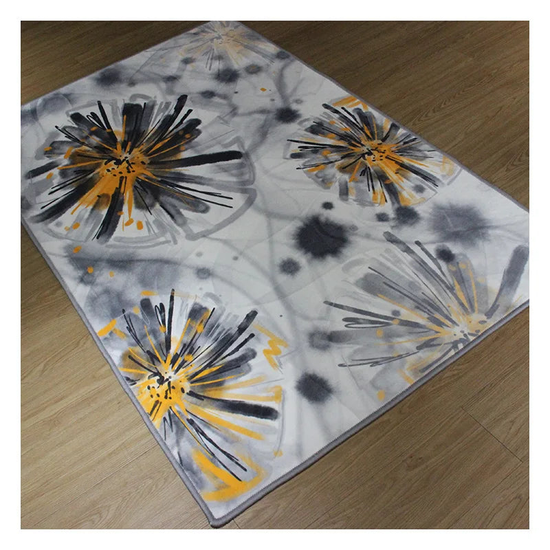 Jacquard Machine-Made Anti-Slip Polyester Rug Soft Indoor and Outdoor Handmade Carpet for Home Bedroom