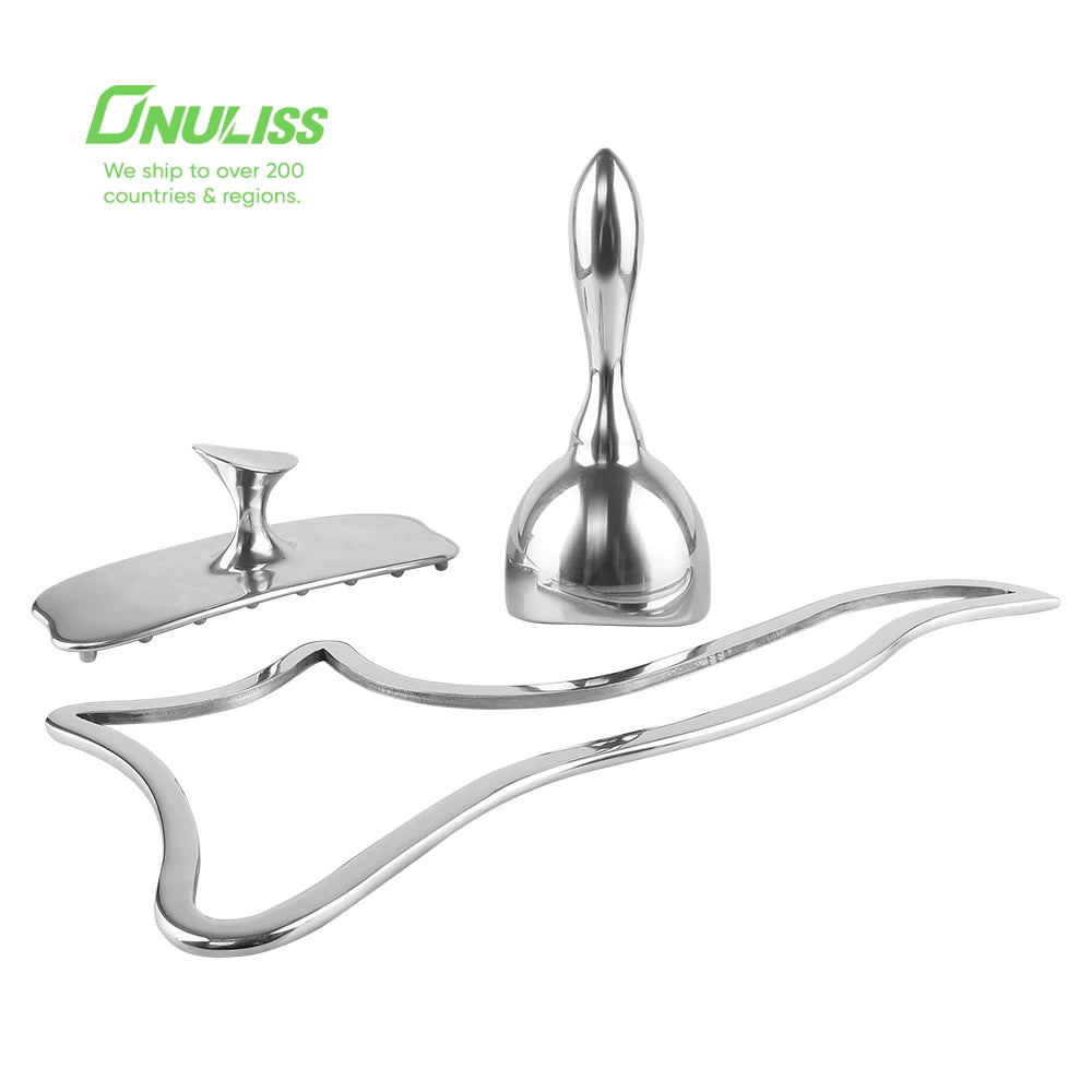 3 in 1 Stainless Steel Madero Therapy Massage Tool for Body Cellulite Remover & Sore Muscle Relief